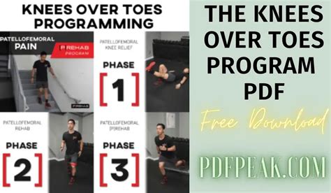 Do not allow the <b>knee</b> to move forward <b>over</b> the <b>toes</b> in the supporting leg. . Knees over toes program pdf download